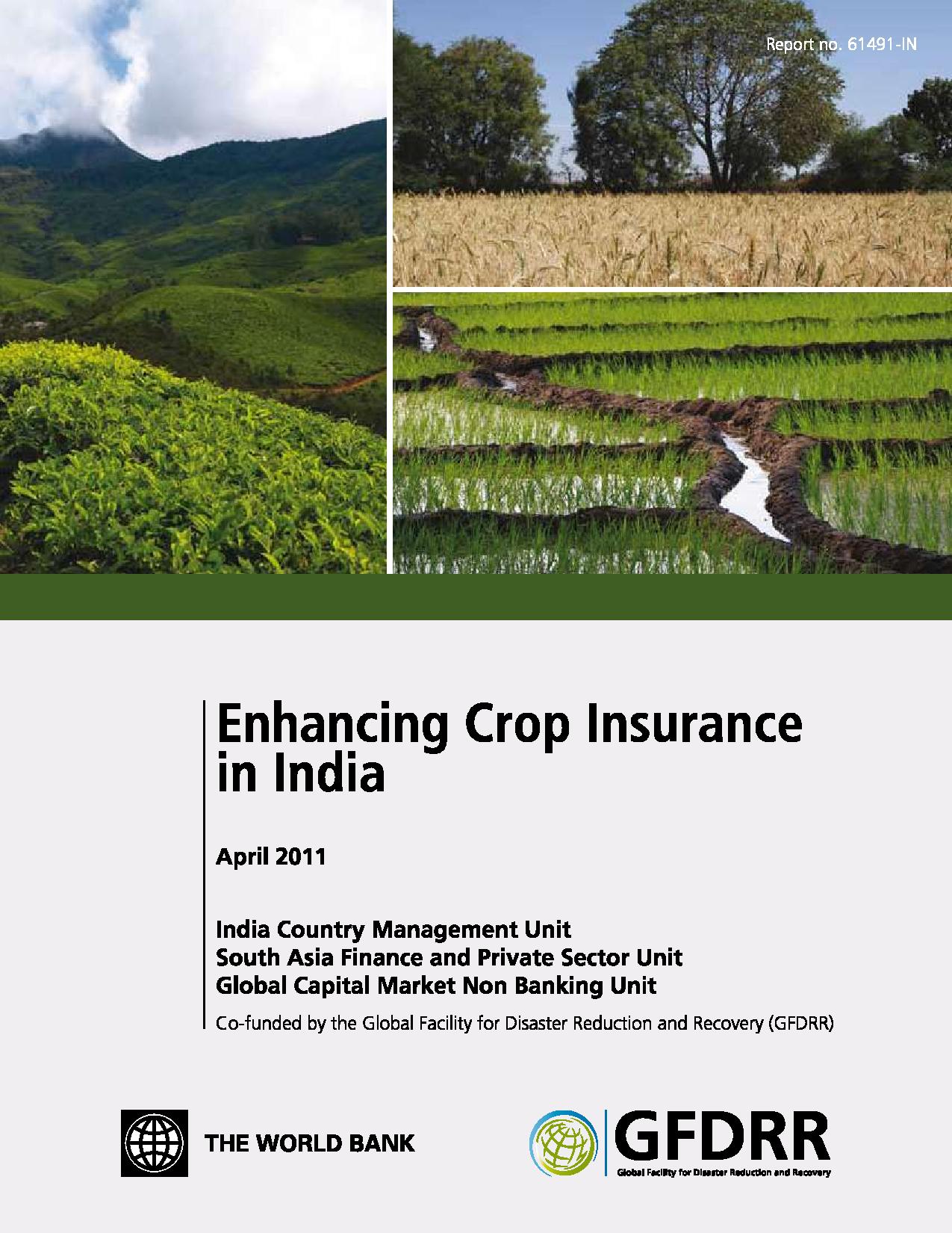research paper on crop insurance in india